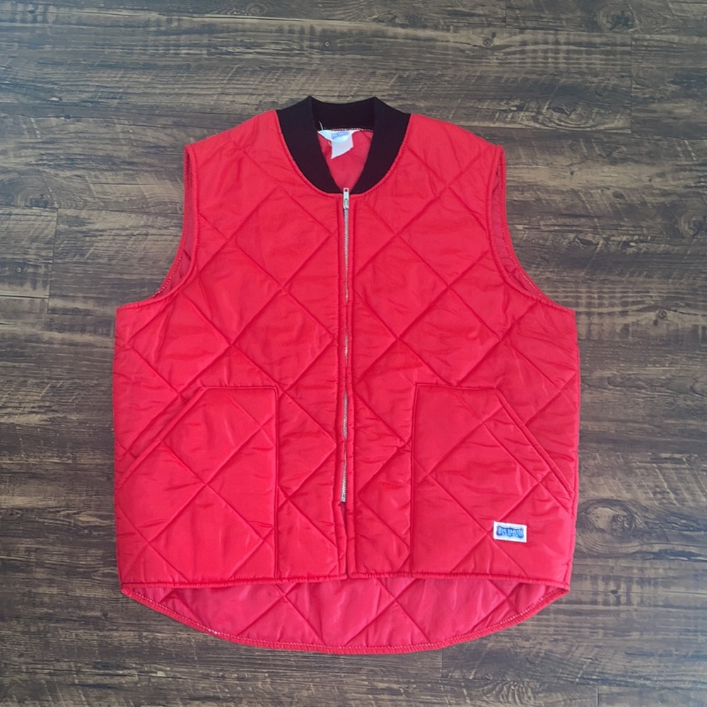 Red Vintage Big Smith Vest